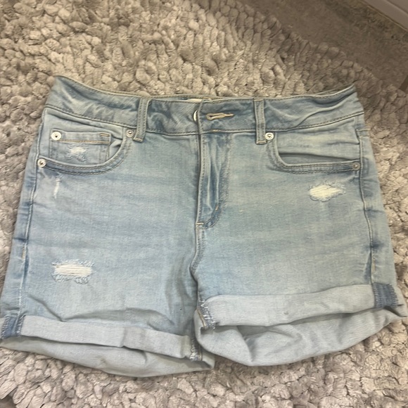 GARAGE Mid-Rise Jean Shorts - Picture 1 of 3